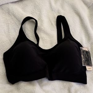 2xl shapermint black non underwire bra with tags